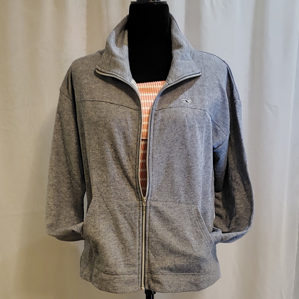 Vineyard Vines Funnel Neck Full Zip Jacket